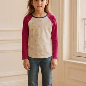 EGG New York Off White Pink Heart Print T shirt 2